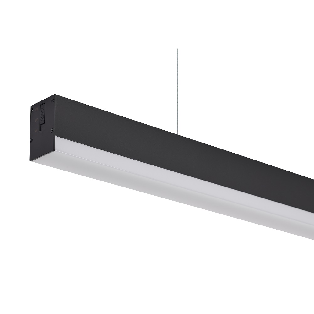 Люстра LED 40W 3CCT 4200Lm 170-265V 50х1200мм чорна FORTUNE 3CCT-40 HOROZ ELECTRIC